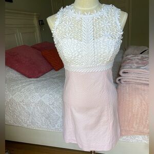 Lily Pulitzer Pink and White Dress